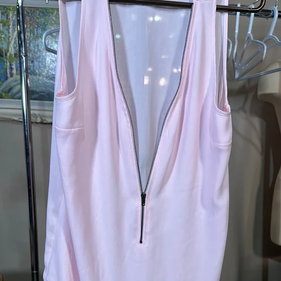 Smart Set Pink Zip-Front Tank Top - Picture 5 of 8